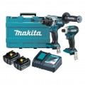 Makita DLX2455G - 18V 6.0Ah Li-Ion Brushless 2 Piece Combo Kit